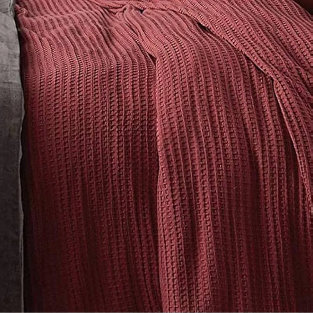Olivia & Oliver Waffle Duvet Cover Set in Twin size.